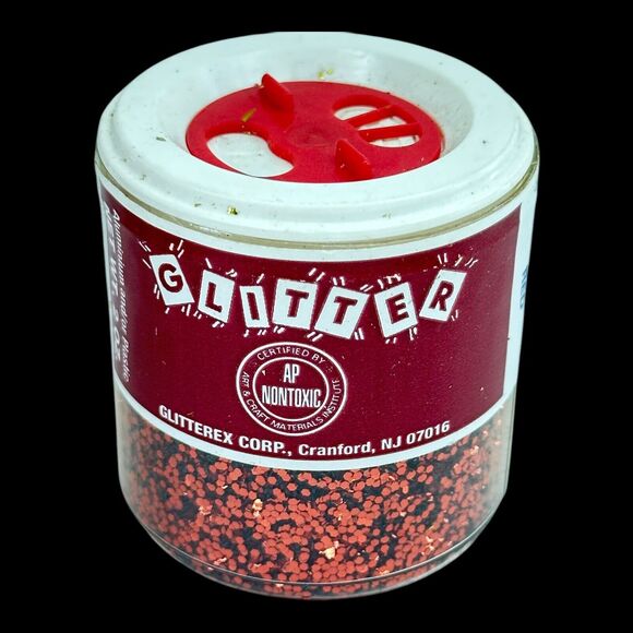 (11) Containers Jars of Crafters Glitter Lot Luco Glitterex Chunky 70s-90s VTG - Picture 9 of 12